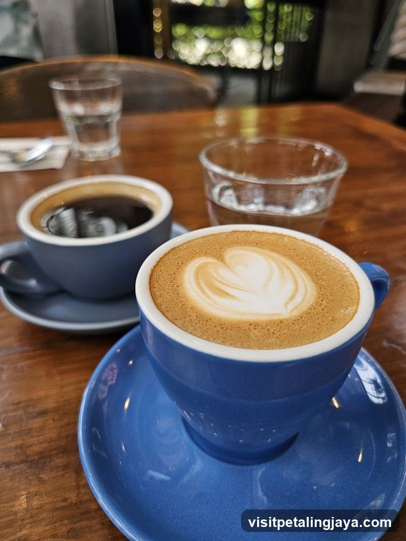 Coffee and Water on a Table