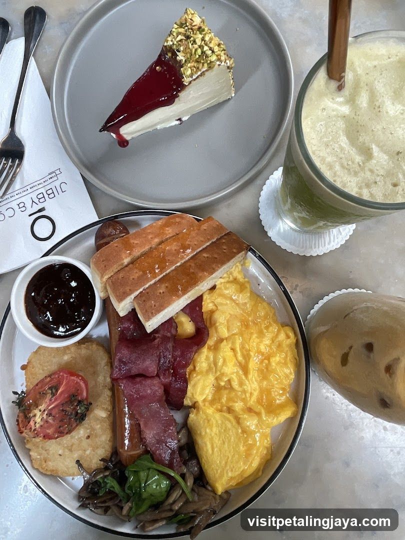 Breakfast Platter and Dessert