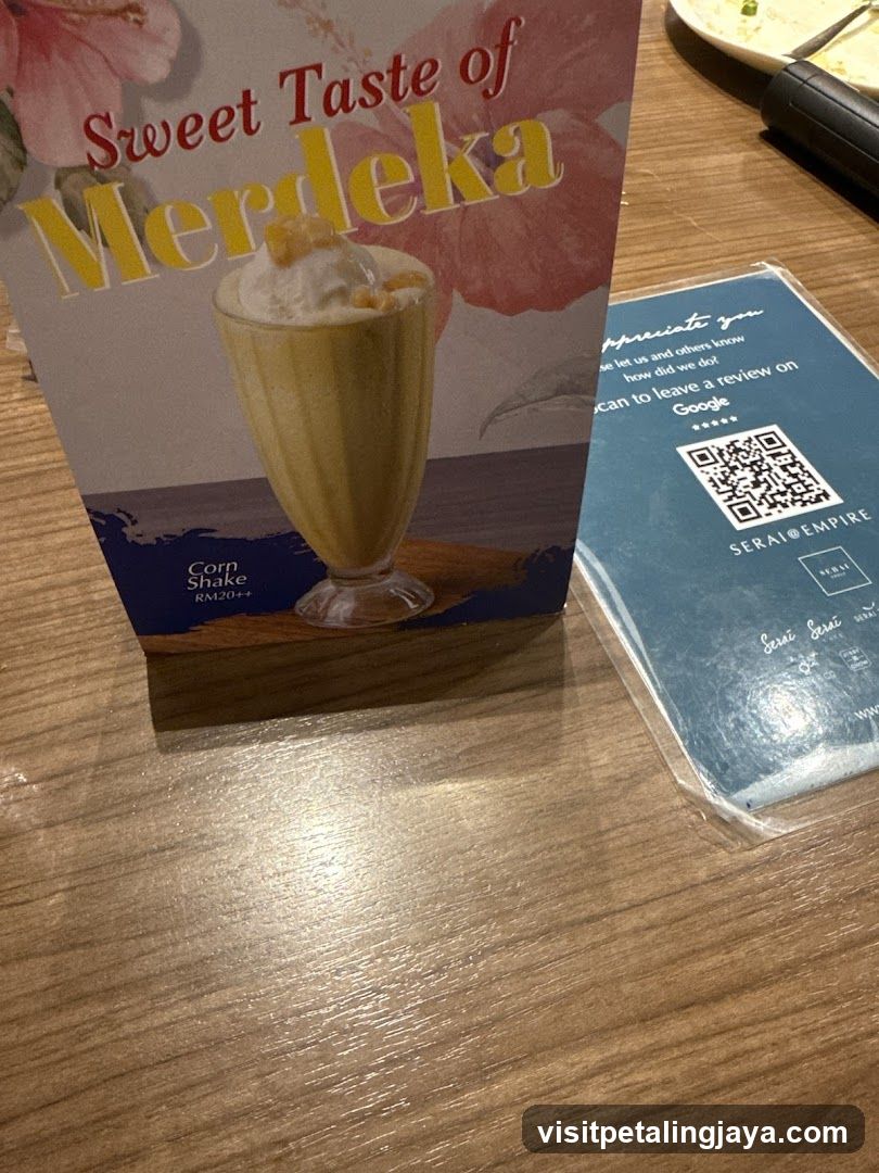 Sweet Taste of Merdeka Corn Shake
