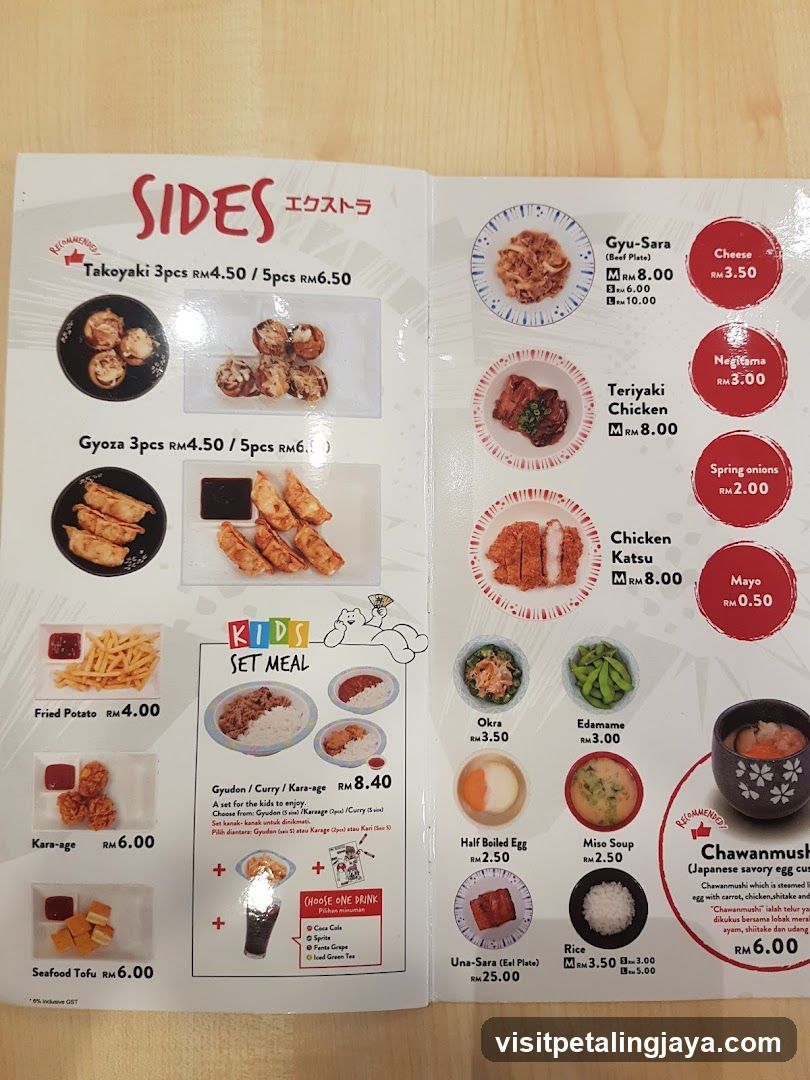 Sides and Kids Set Meal