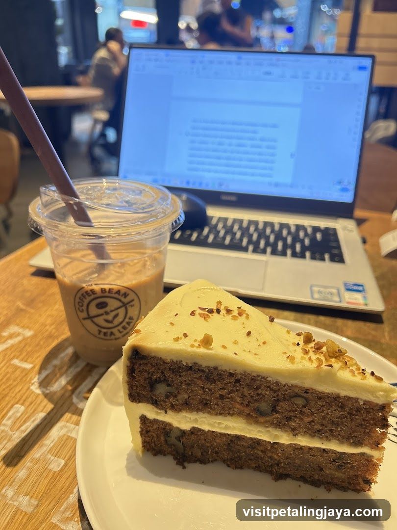 Coffee and Cake at a Cafe