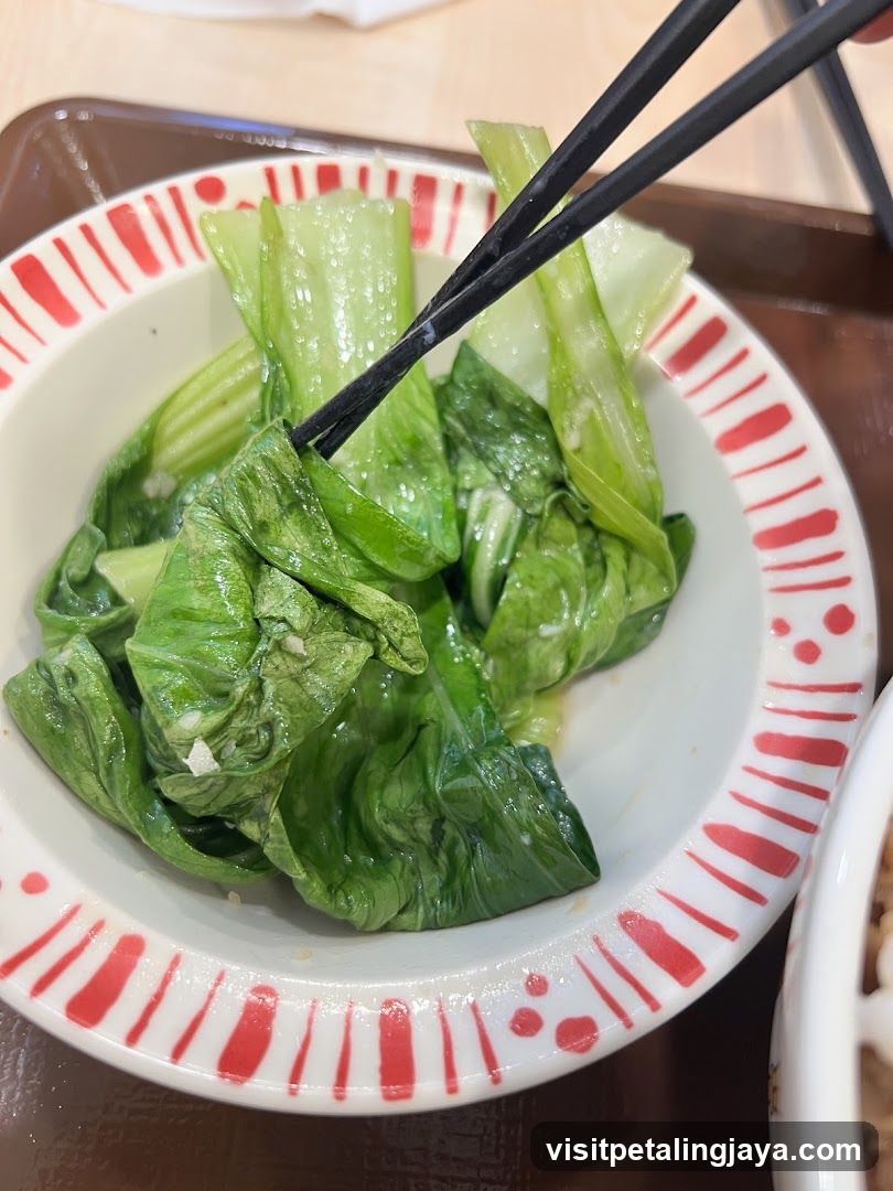 Steamed Bok Choy
