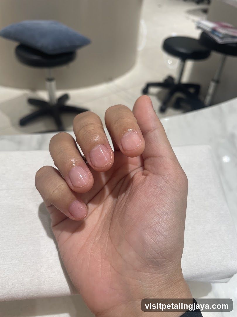 Nail Salon Interior with Hand