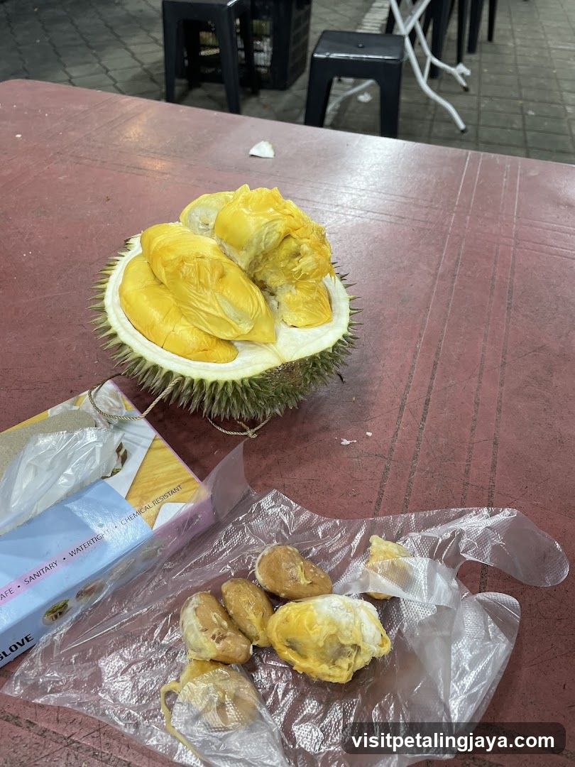 Durian Fruit on Table