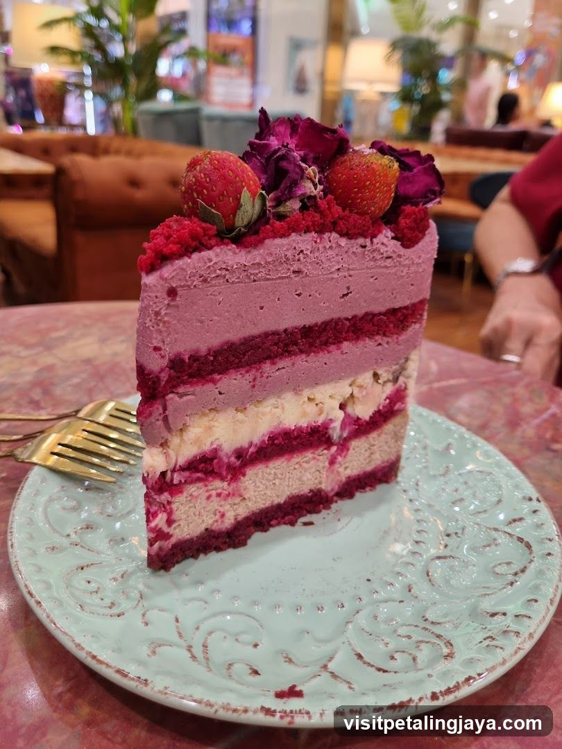Slice of Berry Cake