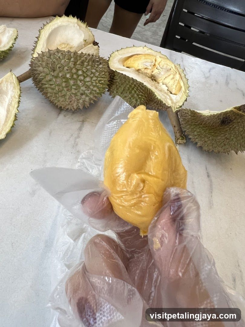 Durian Fruit Preparation