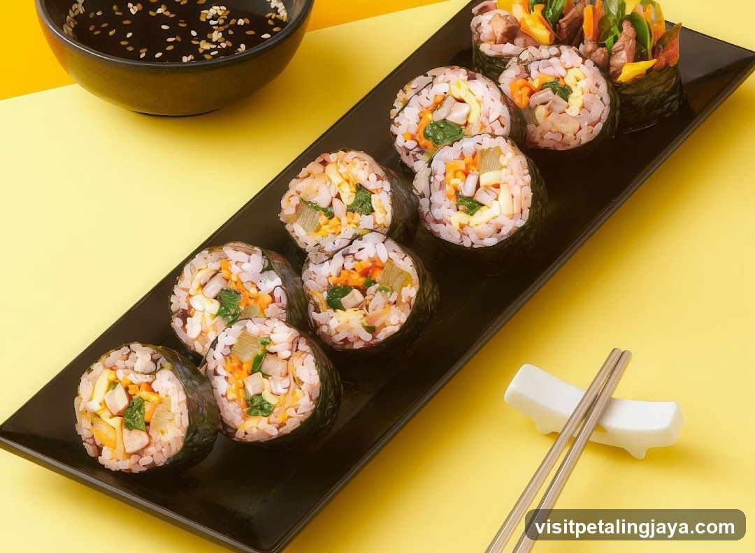 Sushi Rolls with Dipping Sauce