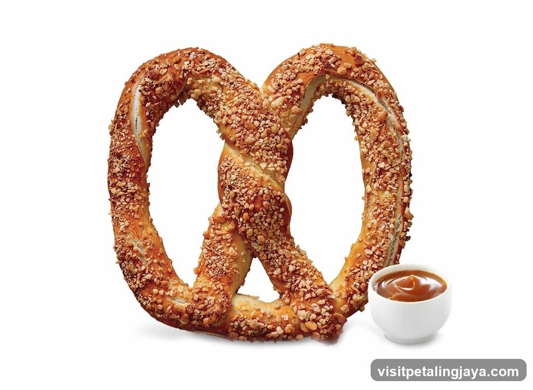 Pretzel with Caramel Dip