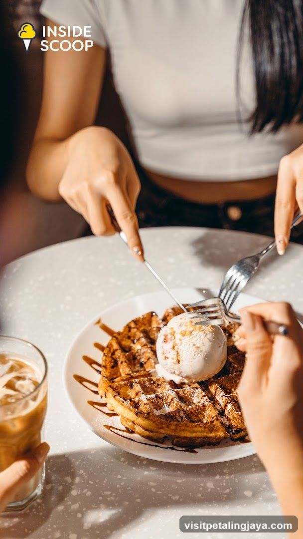 Waffle with Ice Cream