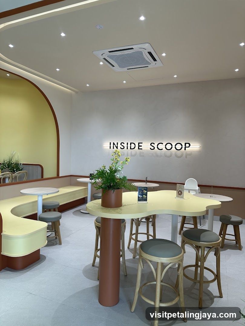 Inside Scoop Cafe Interior