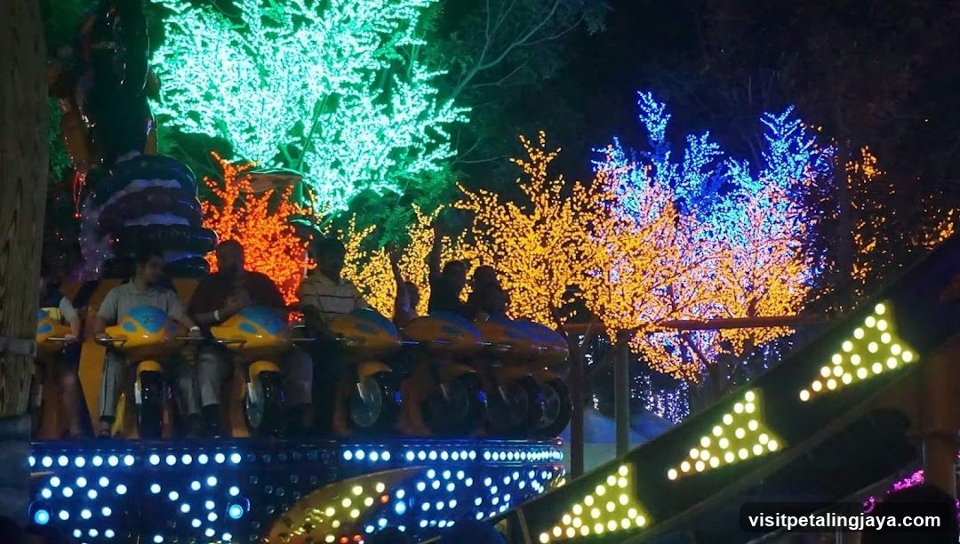 Amusement Ride at Night