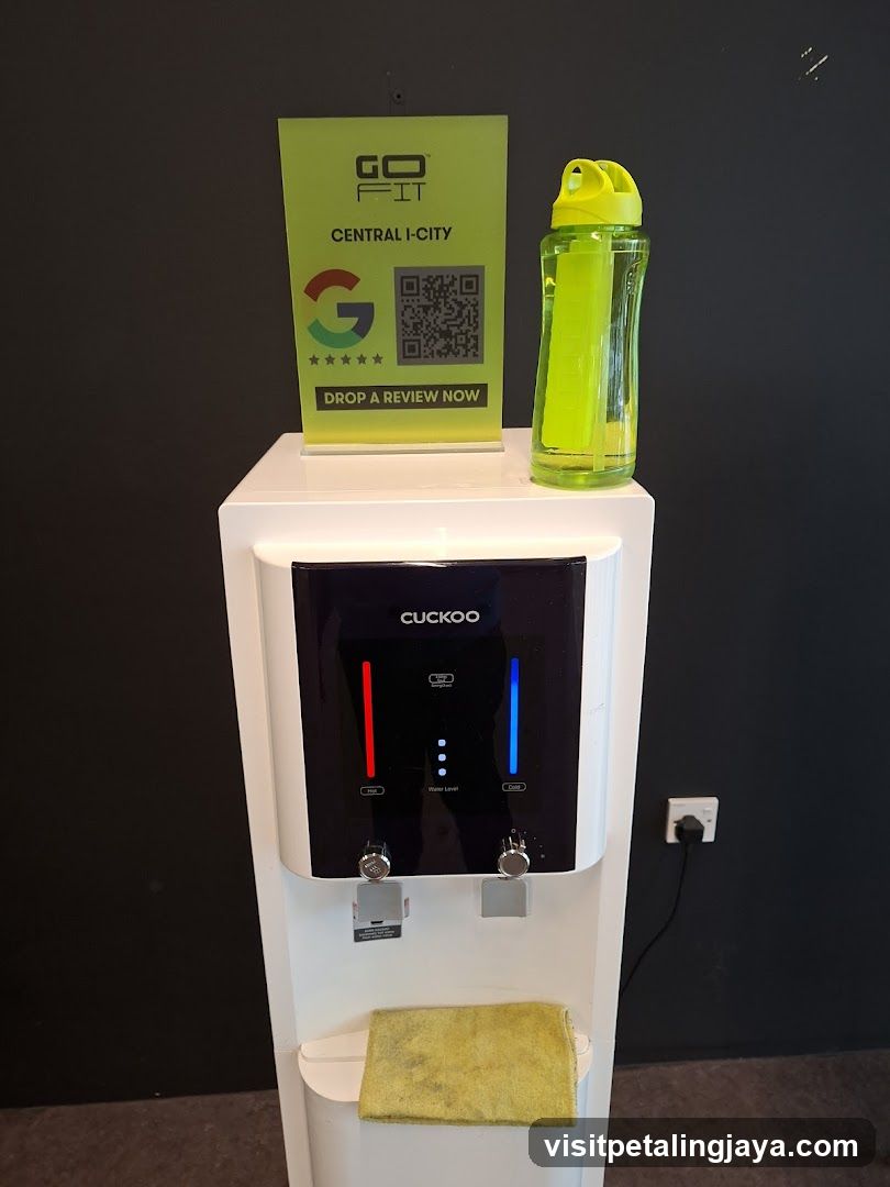 Water dispenser with promotional sign