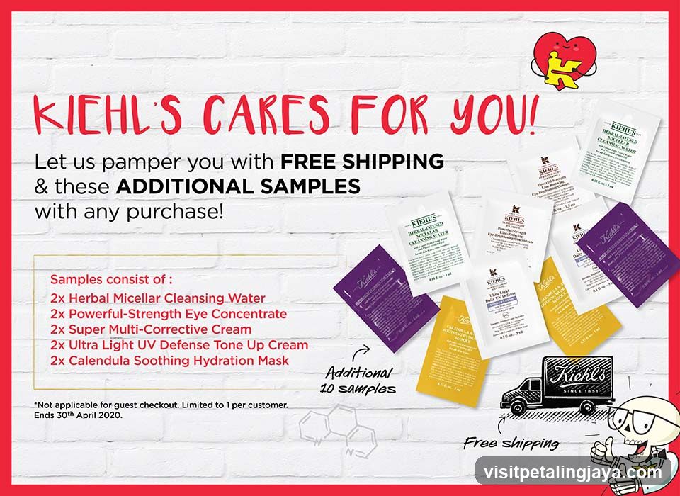 Kiehl's Free Shipping and Sample Offer