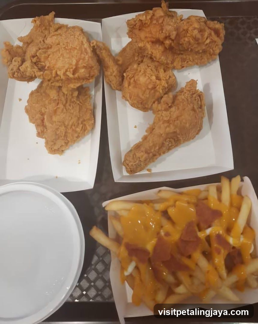 Fried Chicken and Cheese Fries