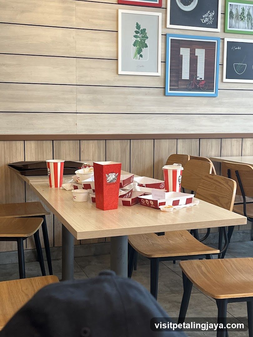 Messy Table at KFC