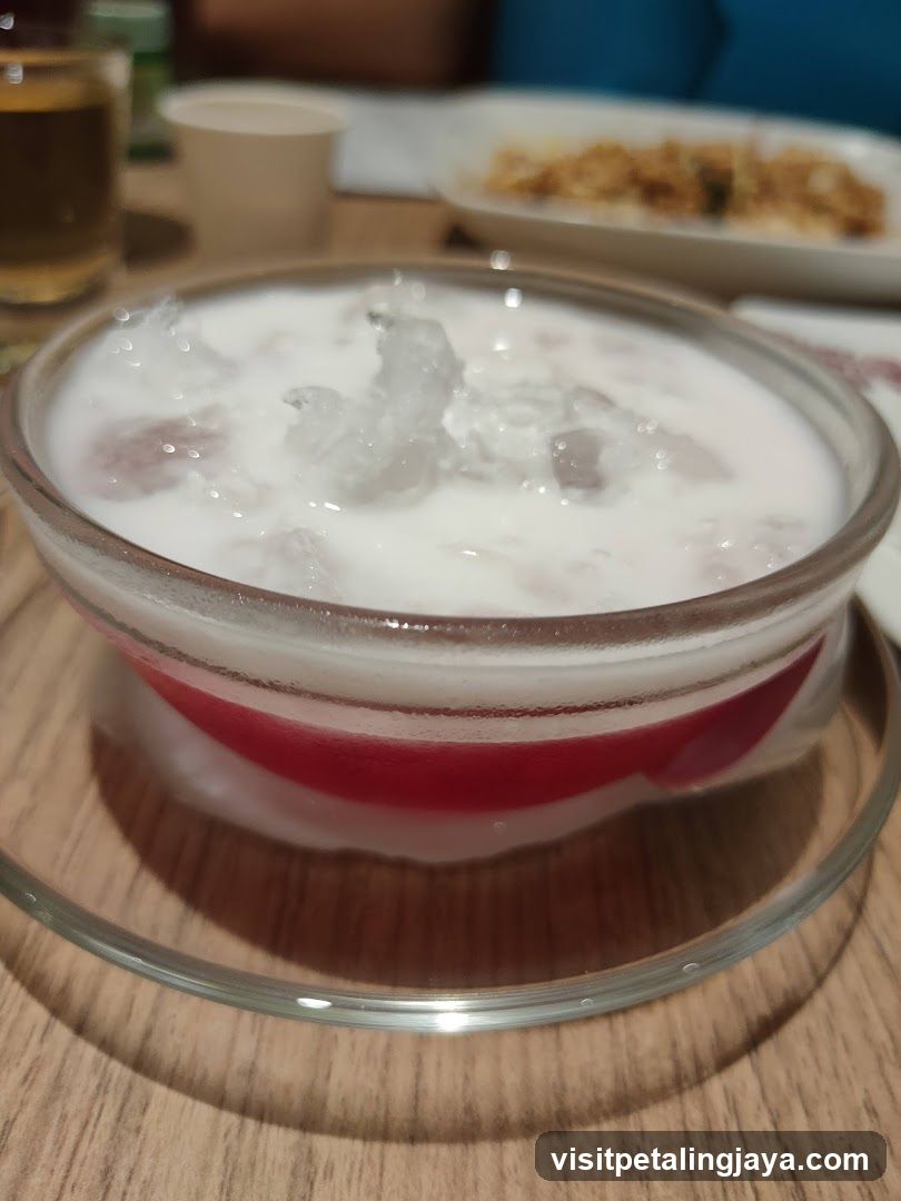 Dessert with Ice and Coconut Milk