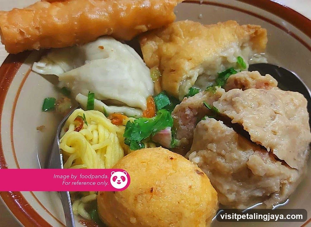 Bowl of Noodles and Meatballs