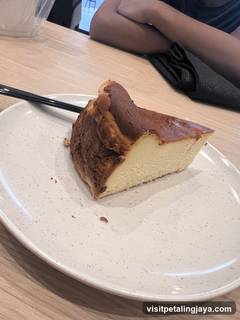 Burnt Cheesecake Slice