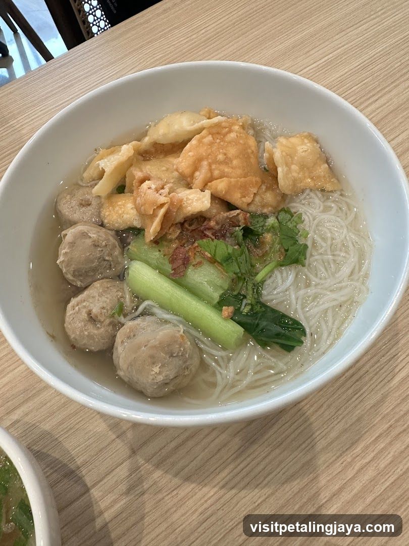 Noodle Soup with Meatballs