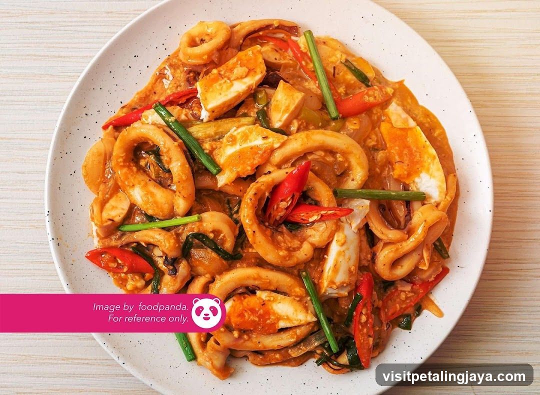 Stir-fried Squid with Salted Egg Yolk