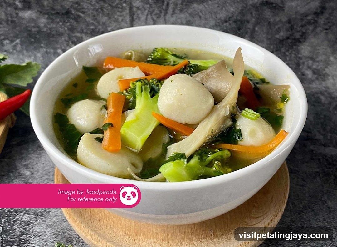 Vegetable and Fish Ball Soup