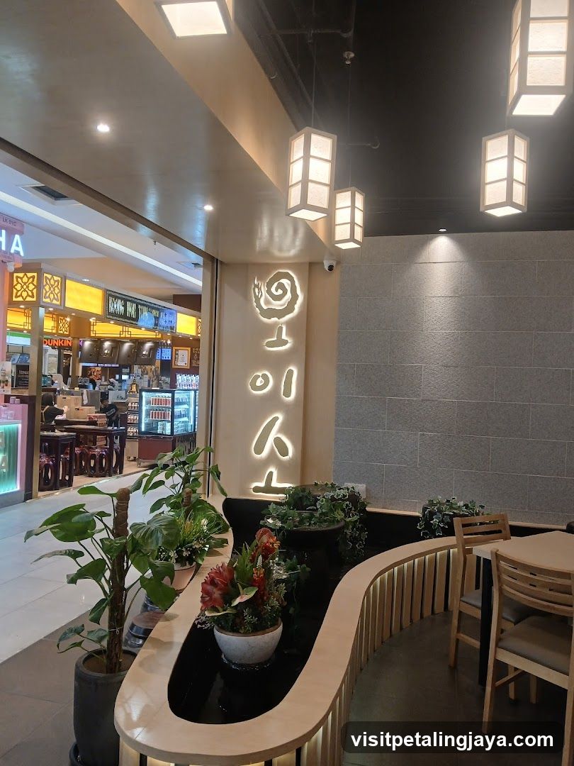 Interior of a Korean Restaurant