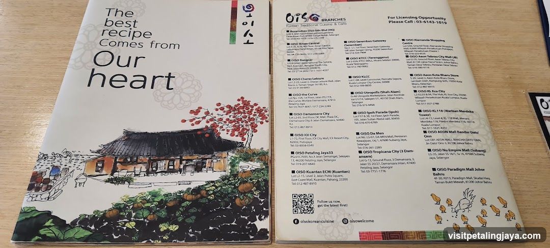 OISO BRANCHES Korean Traditional Cuisine & Cafe