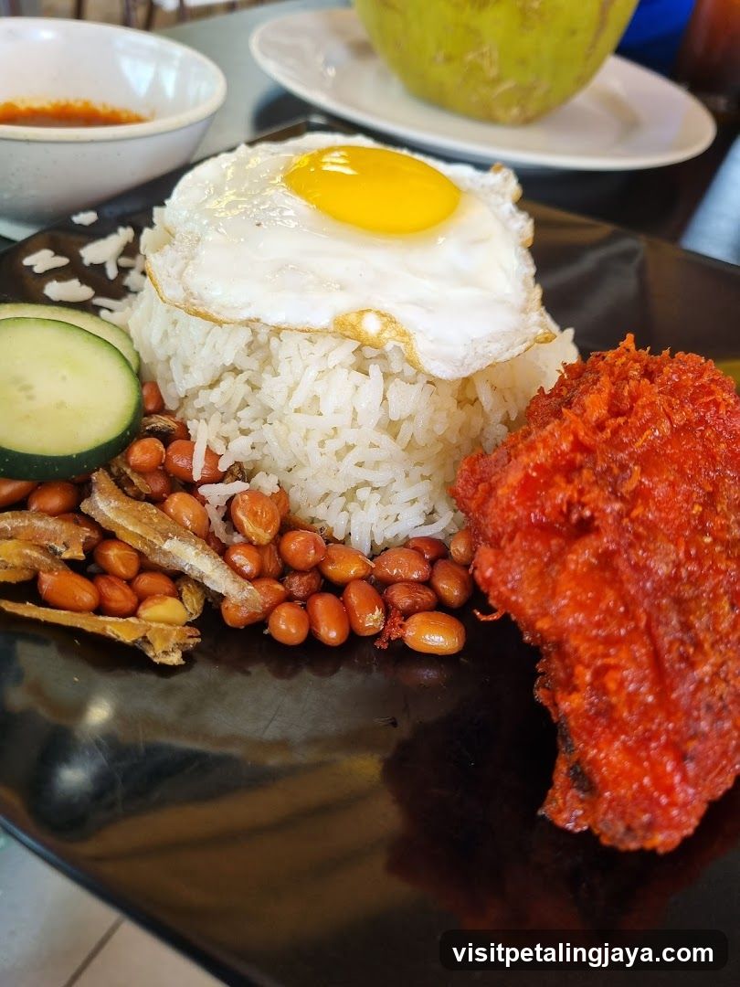 Nasi Lemak with Fried Egg