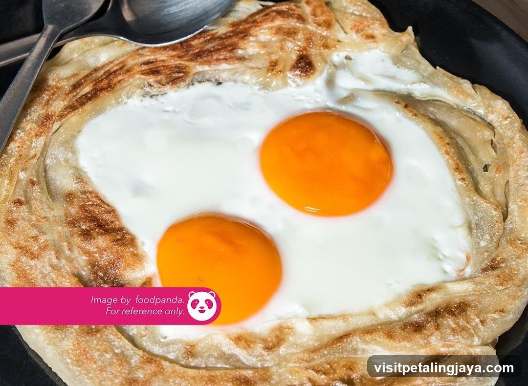 Roti Canai with Eggs
