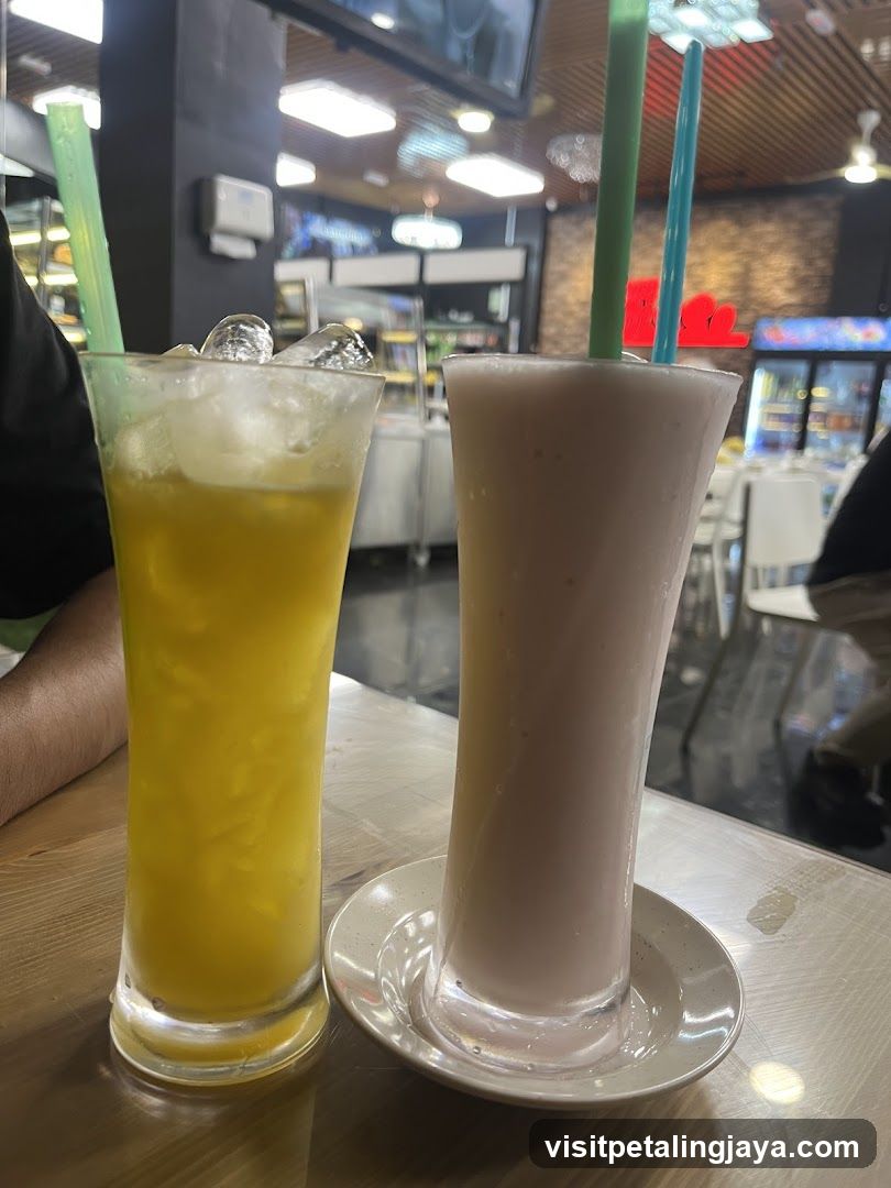 Two Drinks on a Table