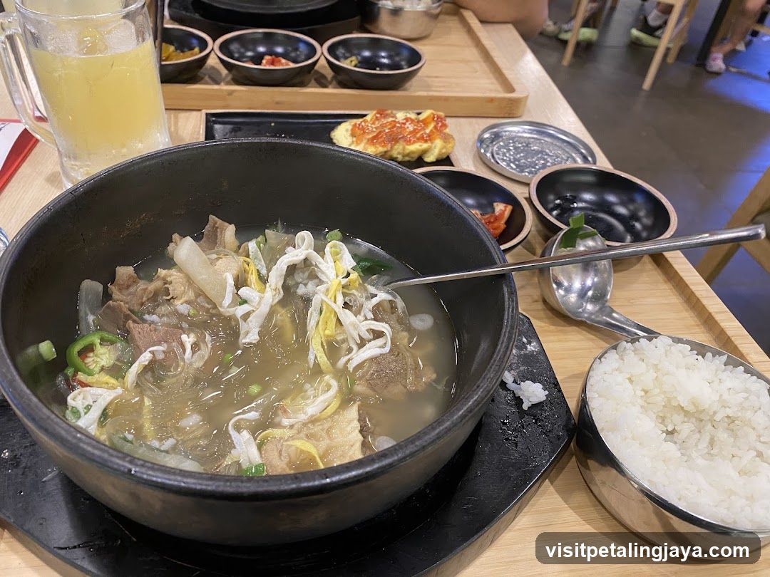 Korean Beef Soup with Rice