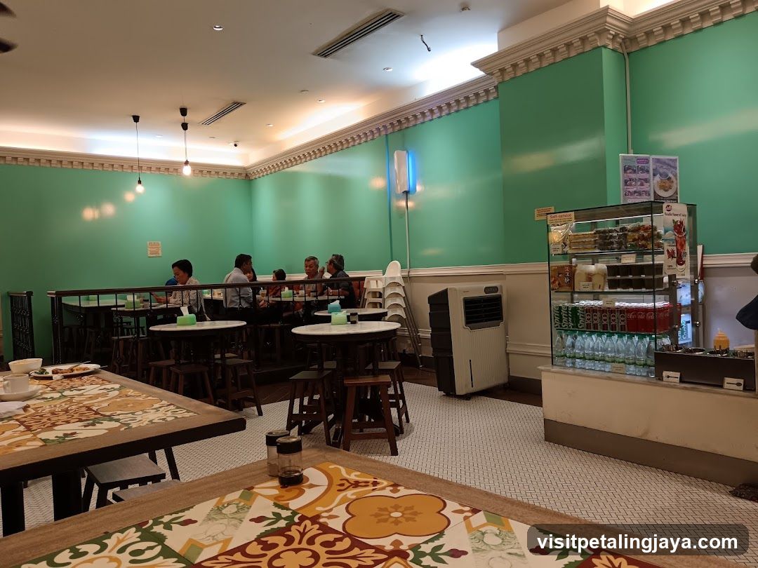 Restaurant Interior with Patrons