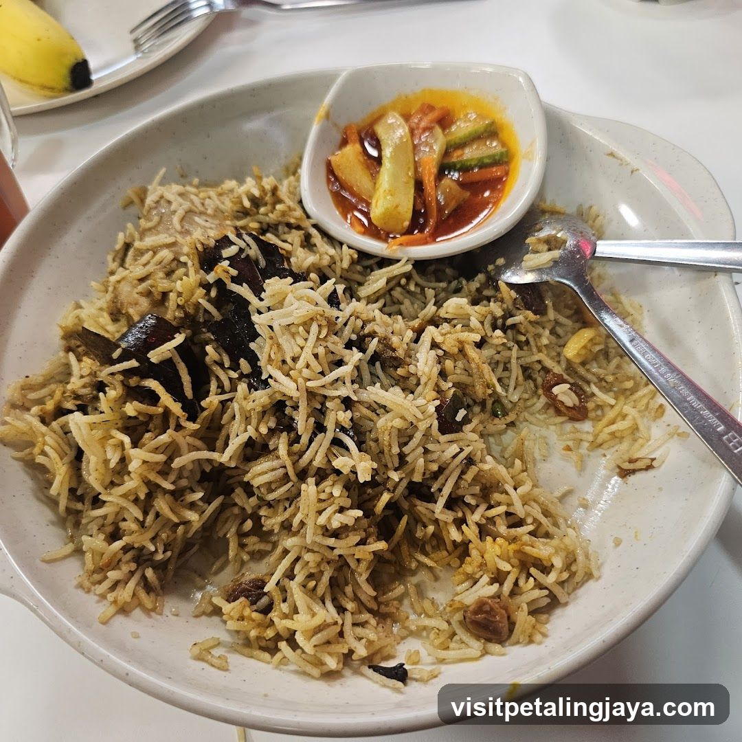Biryani with Pickles