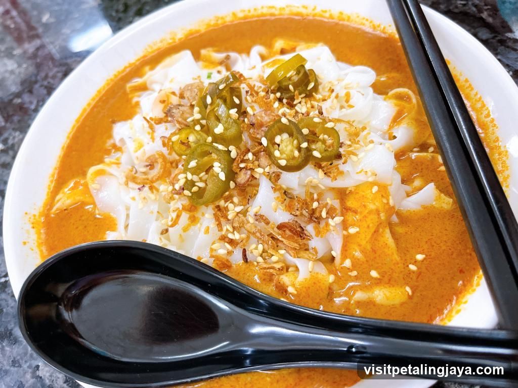 Noodle Soup with Sliced Jalapenos and Sesame Seeds