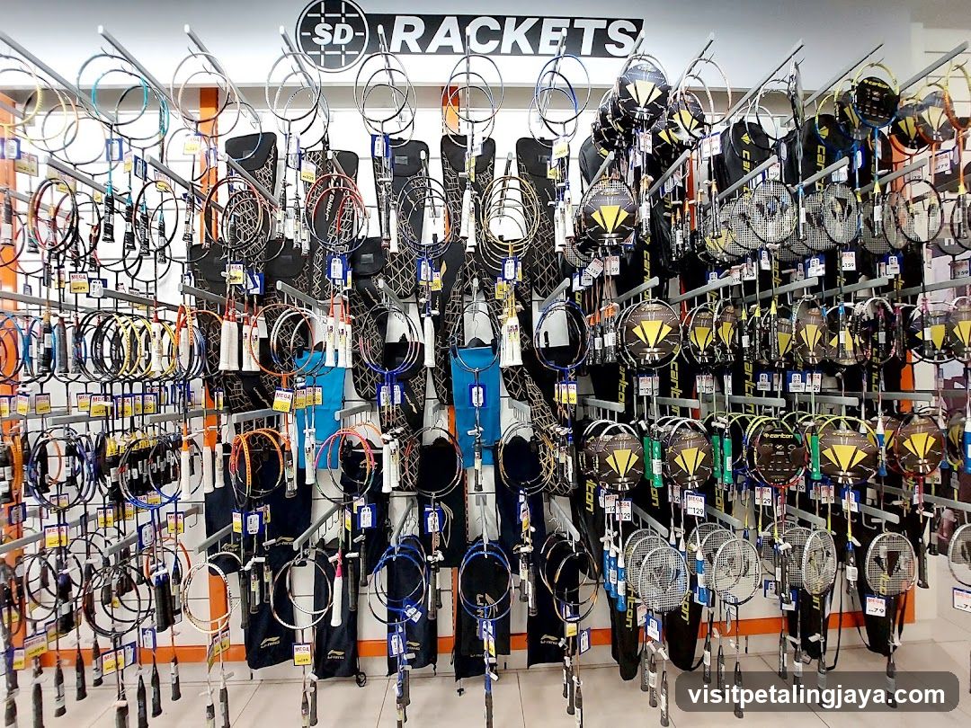 Badminton Rackets Display