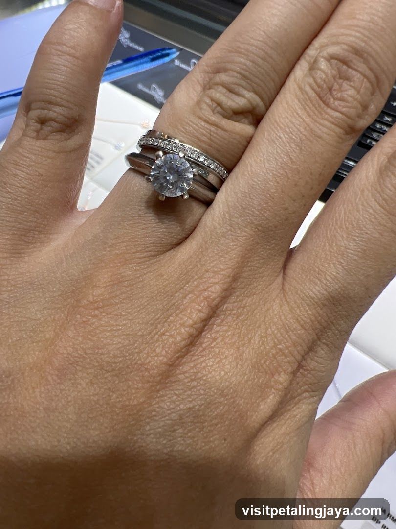 Diamond Engagement Ring and Wedding Band
