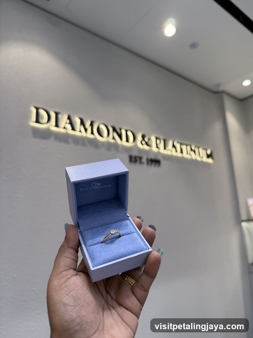 Diamond and Platinum Ring