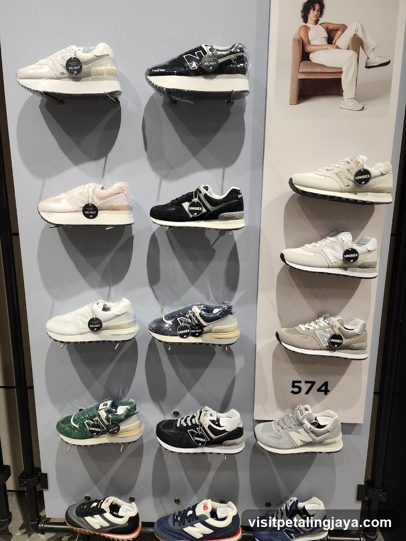 New Balance Sneakers Display