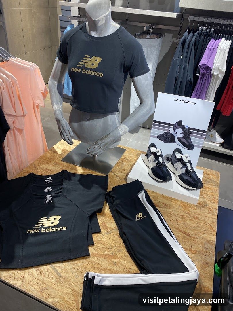 New Balance Apparel and Footwear Display