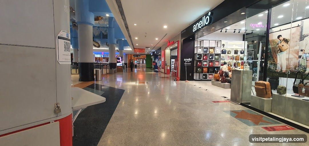 Mall Interior with Shops