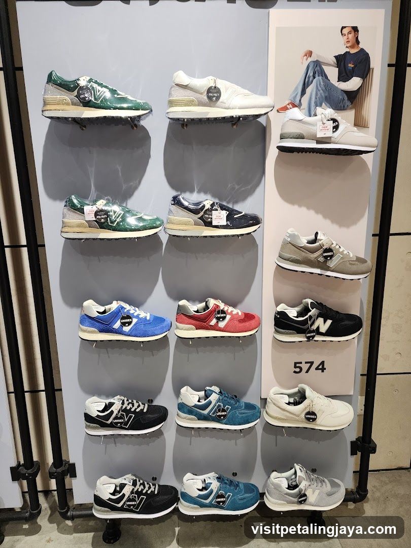 New Balance Sneakers Display