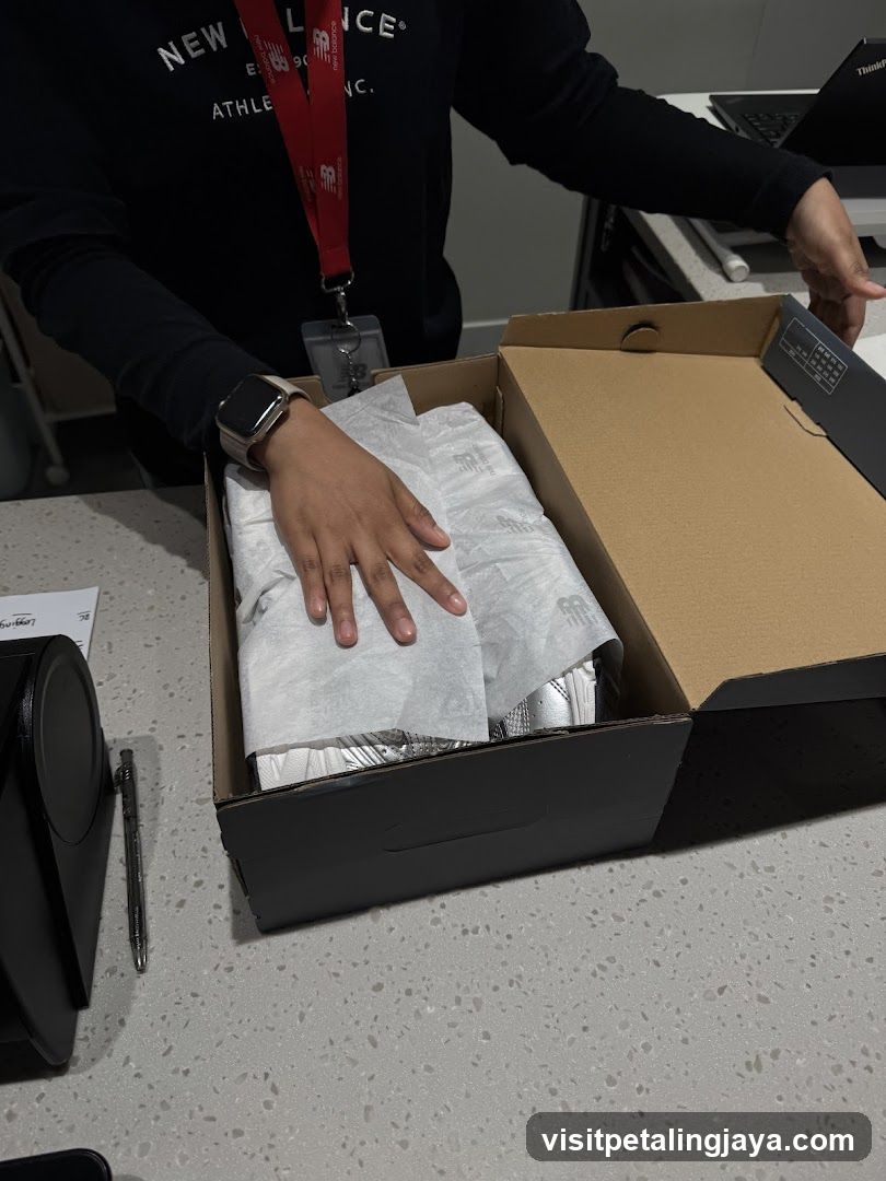New Balance Employee Unboxing Shoes