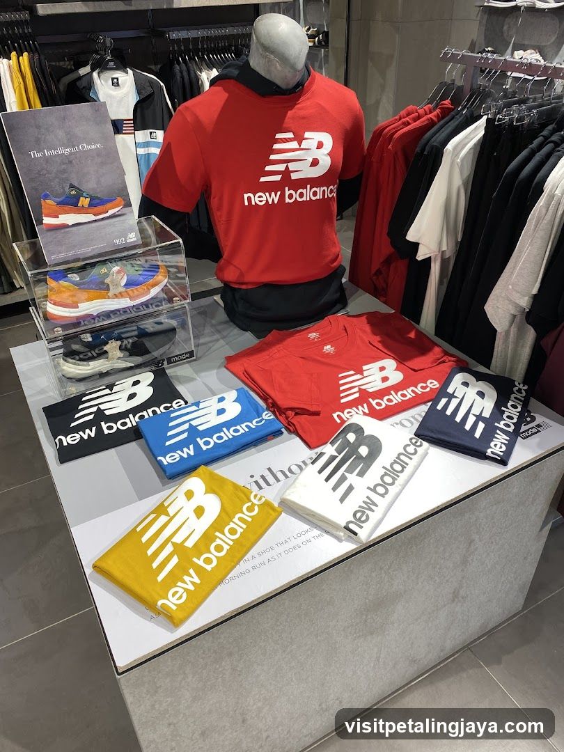 New Balance Apparel and Footwear Display