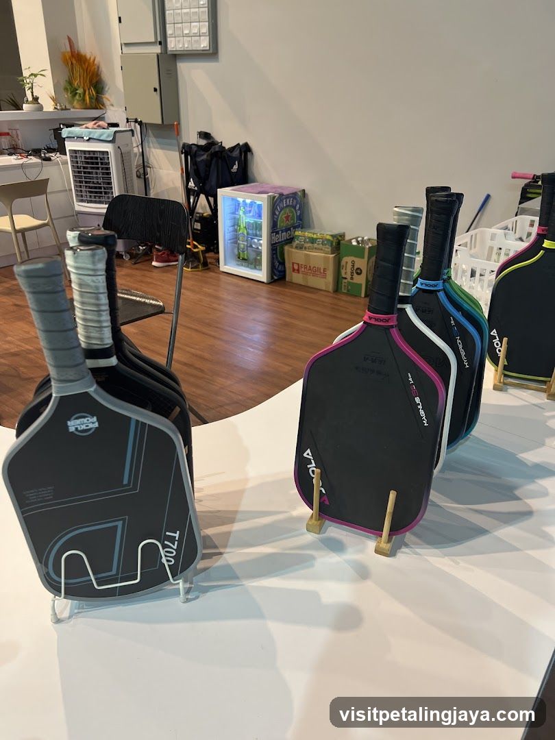 Pickleball Paddles Display
