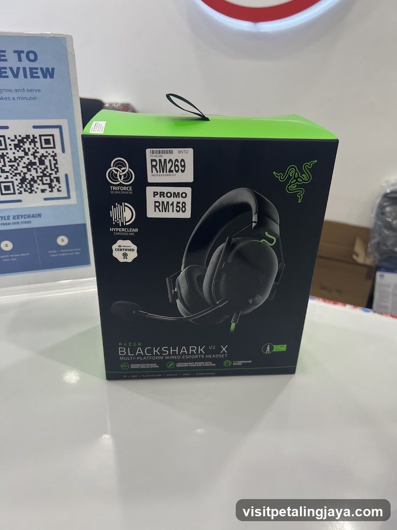 Razer Blackshark V2 X Headset Box