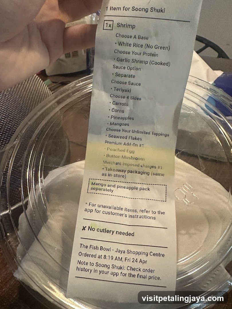 Shrimp Order Details