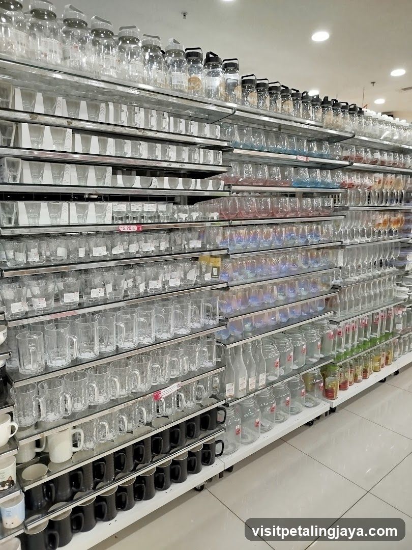 Shelves of Glassware and Mugs