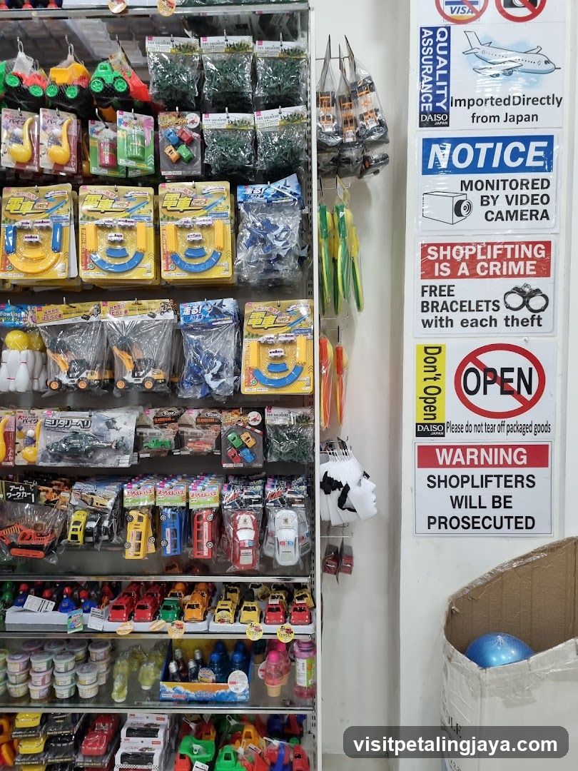 Store Aisles with Toys and Signs