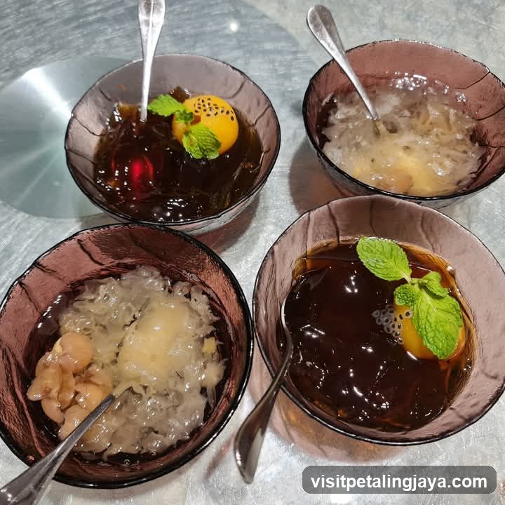 Four Bowls of Dessert
