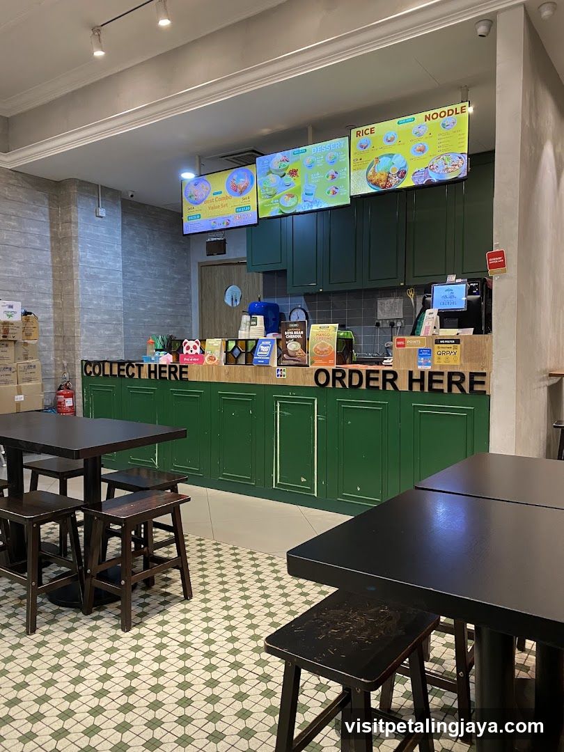 Restaurant Interior with Menu Boards